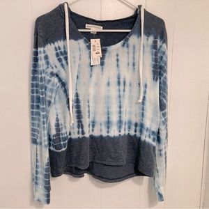 Blue tie dye hoodie